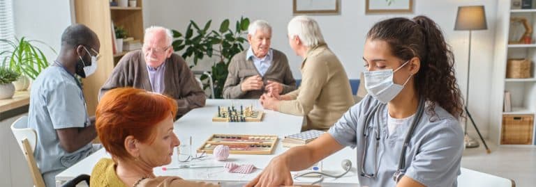 NDIS participants in a community activity